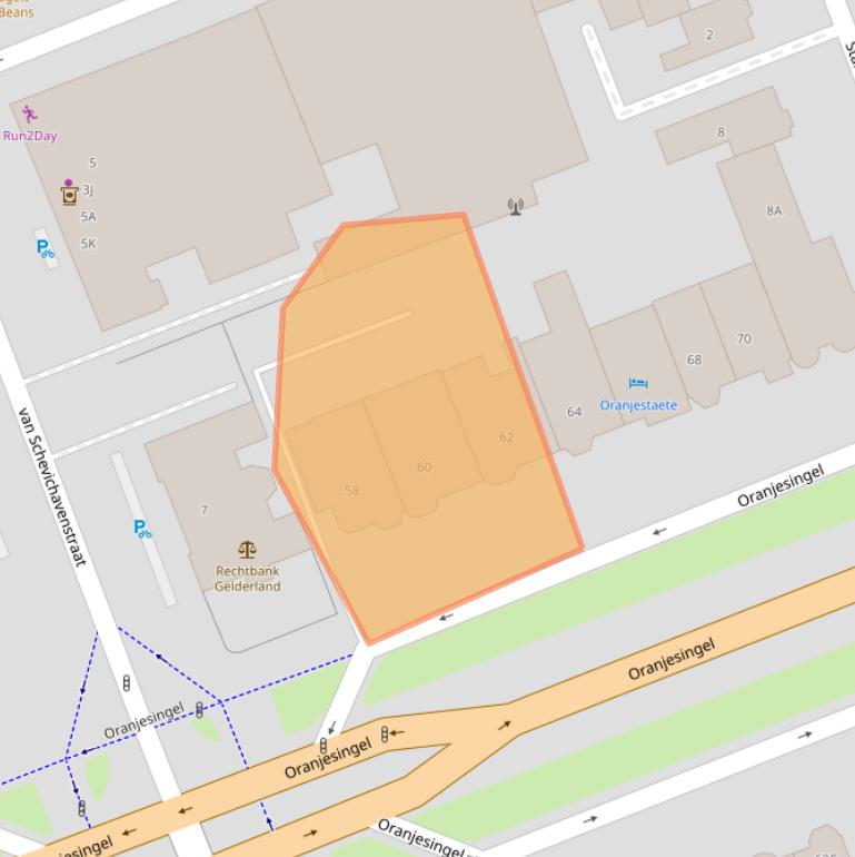 Kaart van postcodegebied 6511NX.