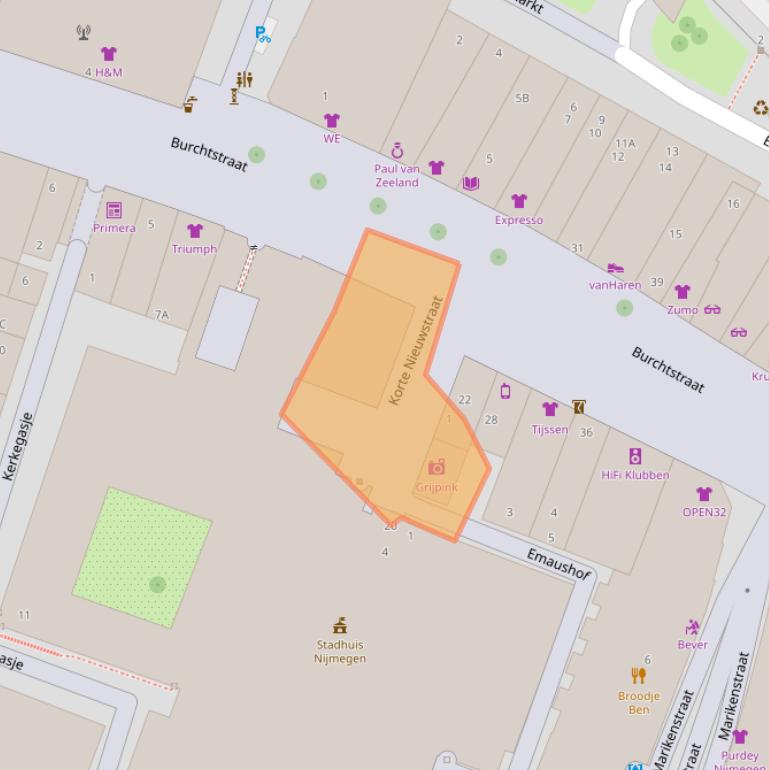 Kaart van postcodegebied 6511PP.