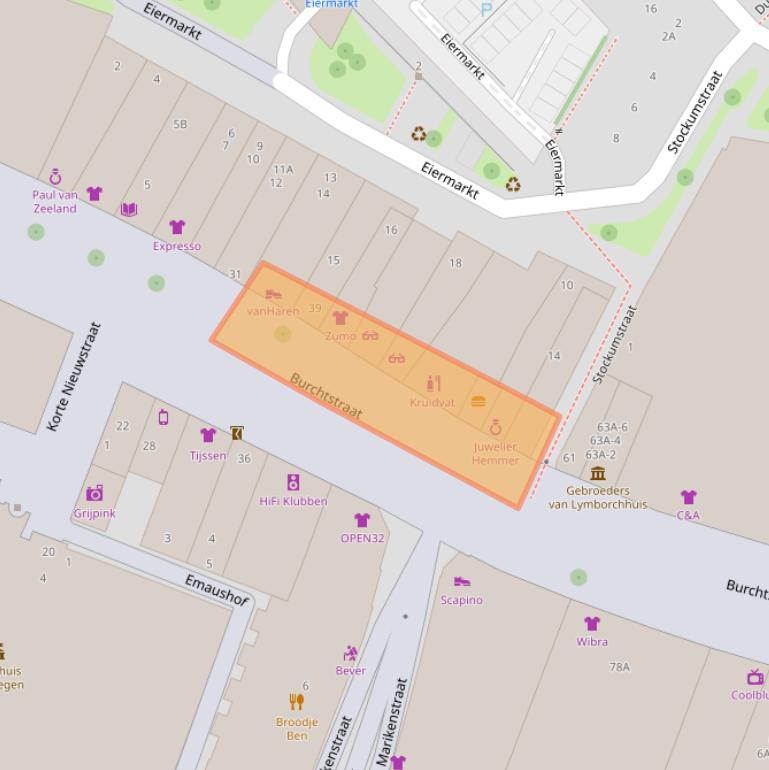 Kaart van postcodegebied 6511RB.