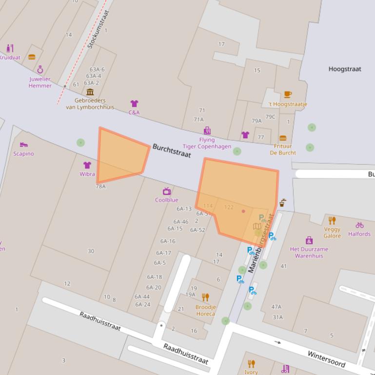 Kaart van postcodegebied 6511RJ.