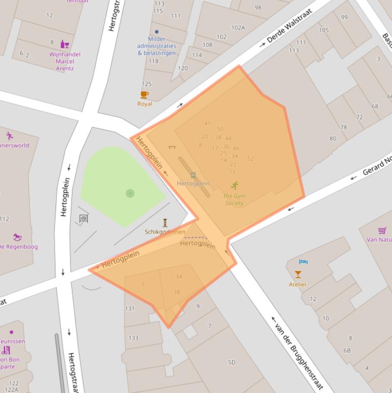 Kaart van postcodegebied 6511SK.