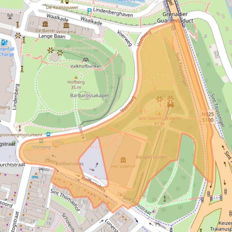 Kaart van postcodegebied 6511TB.