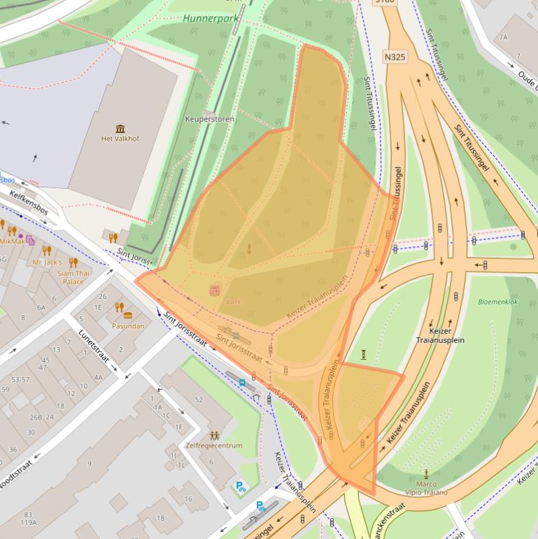 Kaart van postcodegebied 6511TC.