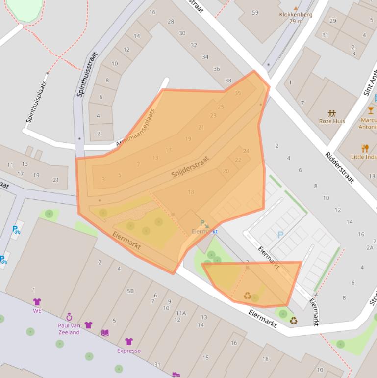 Kaart van postcodegebied 6511TL.