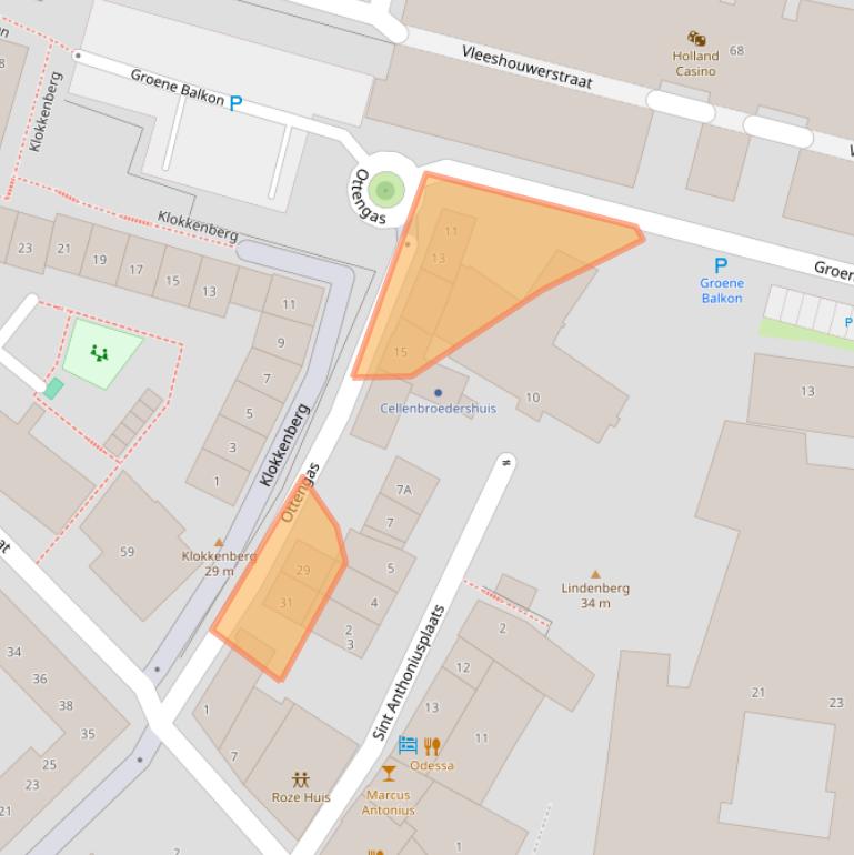 Kaart van postcodegebied 6511TS.