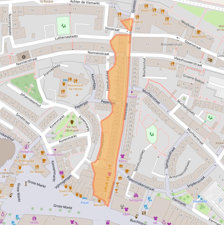 Kaart van postcodegebied 6511VB.