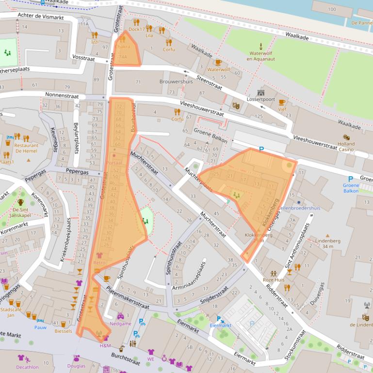 Kaart van postcodegebied 6511VD.