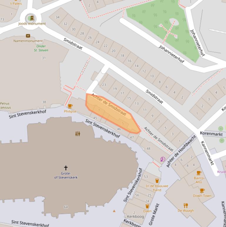 Kaart van postcodegebied 6511VE.