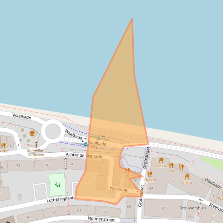 Kaart van postcodegebied 6511VH.