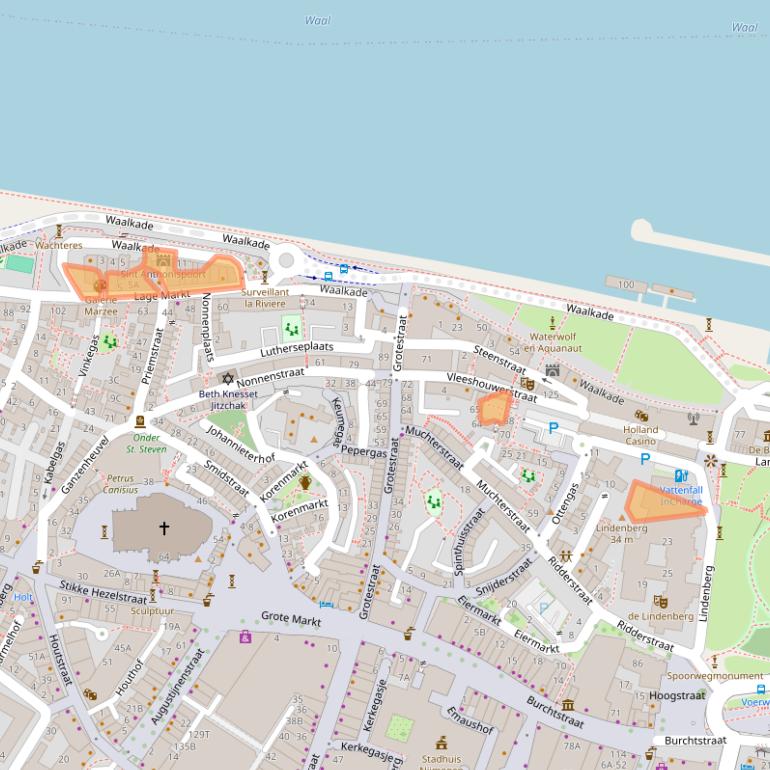 Kaart van postcodegebied 6511VK.