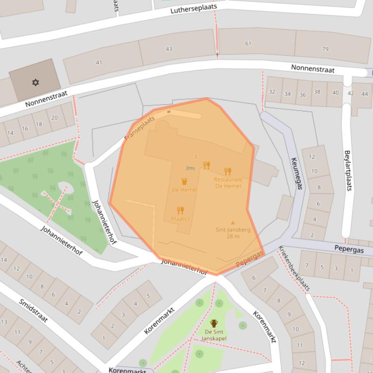 Kaart van postcodegebied 6511VS.