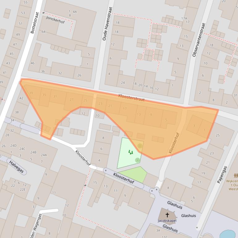 Kaart van postcodegebied 6511WV.