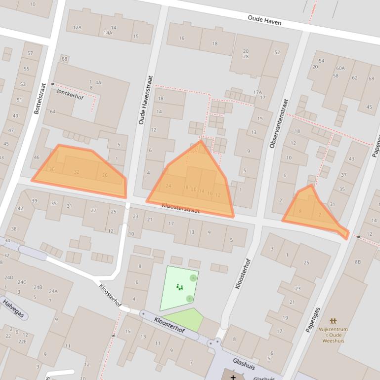 Kaart van postcodegebied 6511WX.