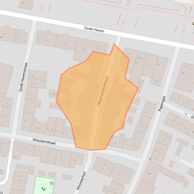 Kaart van postcodegebied 6511XD.