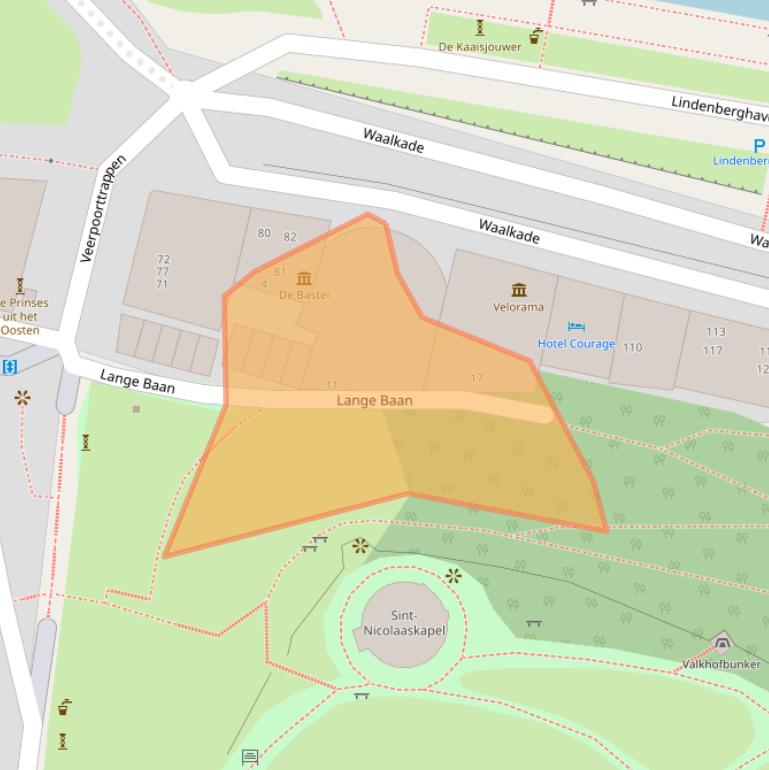 Kaart van postcodegebied 6511XJ.