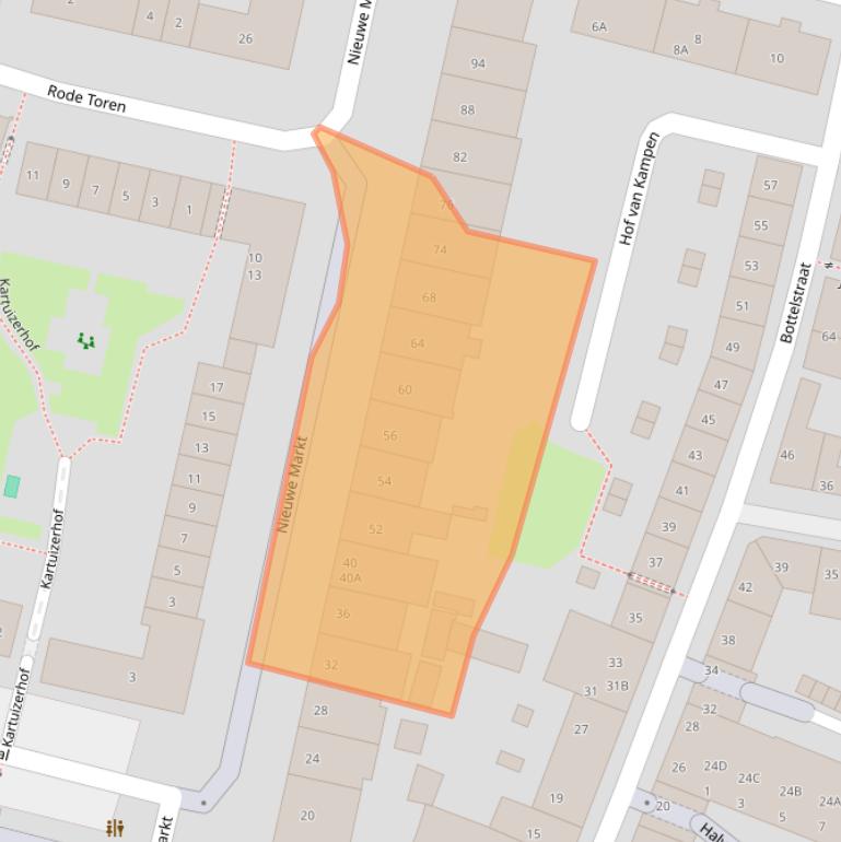 Kaart van postcodegebied 6511XL.