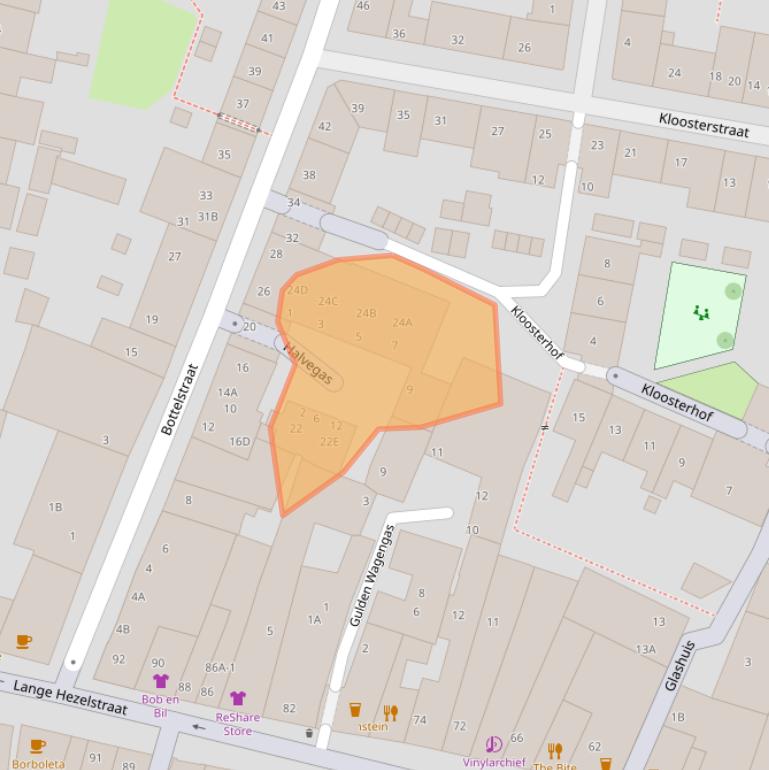 Kaart van postcodegebied 6511XN.