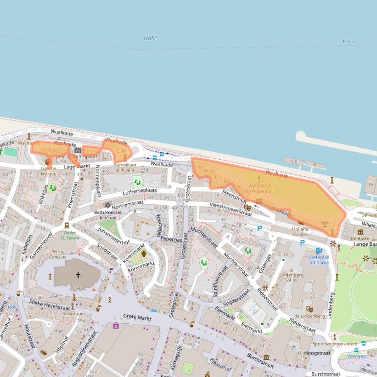 Kaart van postcodegebied 6511XP.