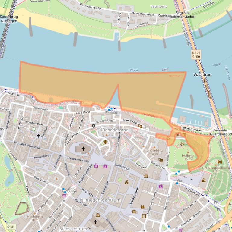 Kaart van postcodegebied 6511XR.