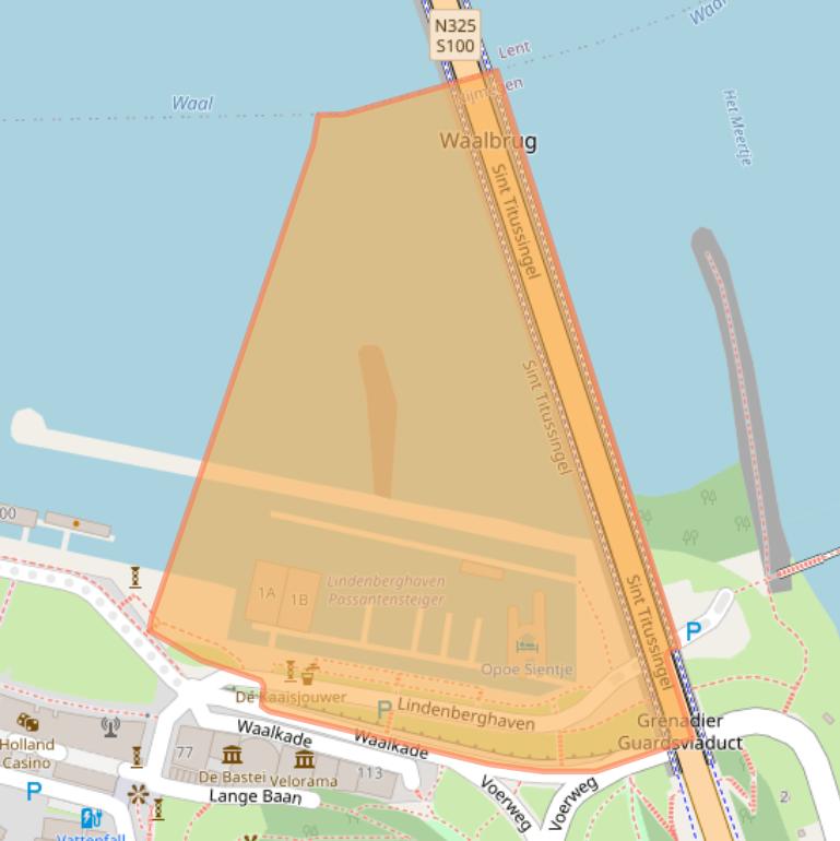 Kaart van postcodegebied 6511XT.