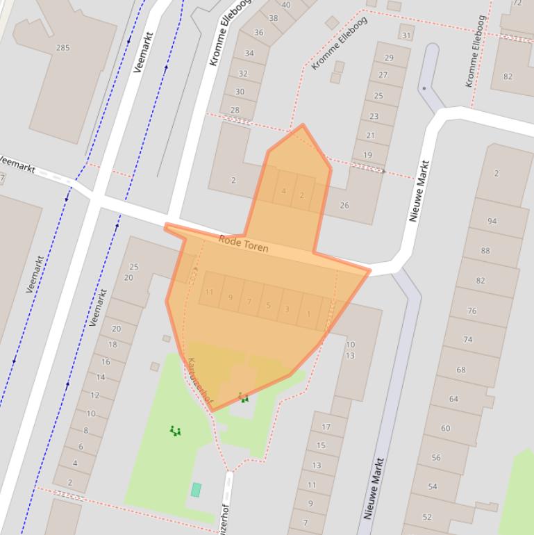 Kaart van postcodegebied 6511ZC.