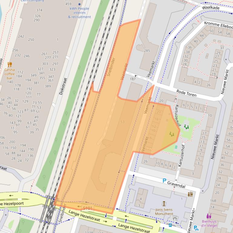 Kaart van postcodegebied 6511ZD.