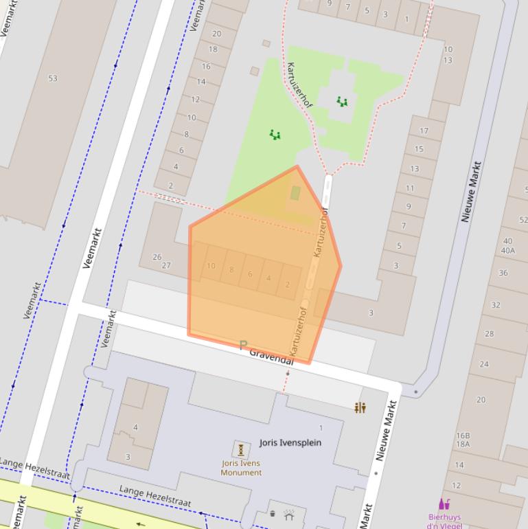 Kaart van postcodegebied 6511ZH.