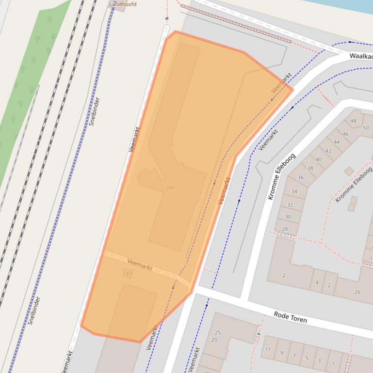 Kaart van postcodegebied 6511ZJ.