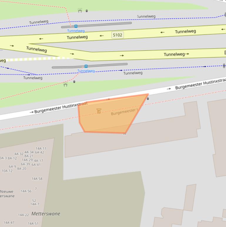 Kaart van postcodegebied 6512AE.