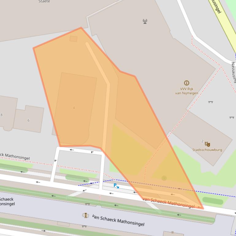 Kaart van postcodegebied 6512AN.