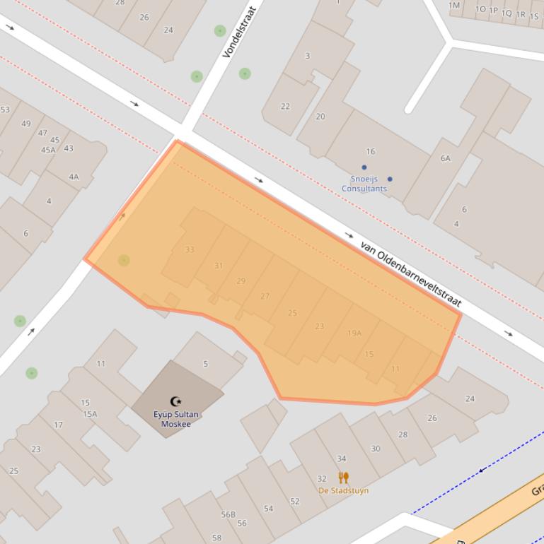 Kaart van postcodegebied 6512AS.