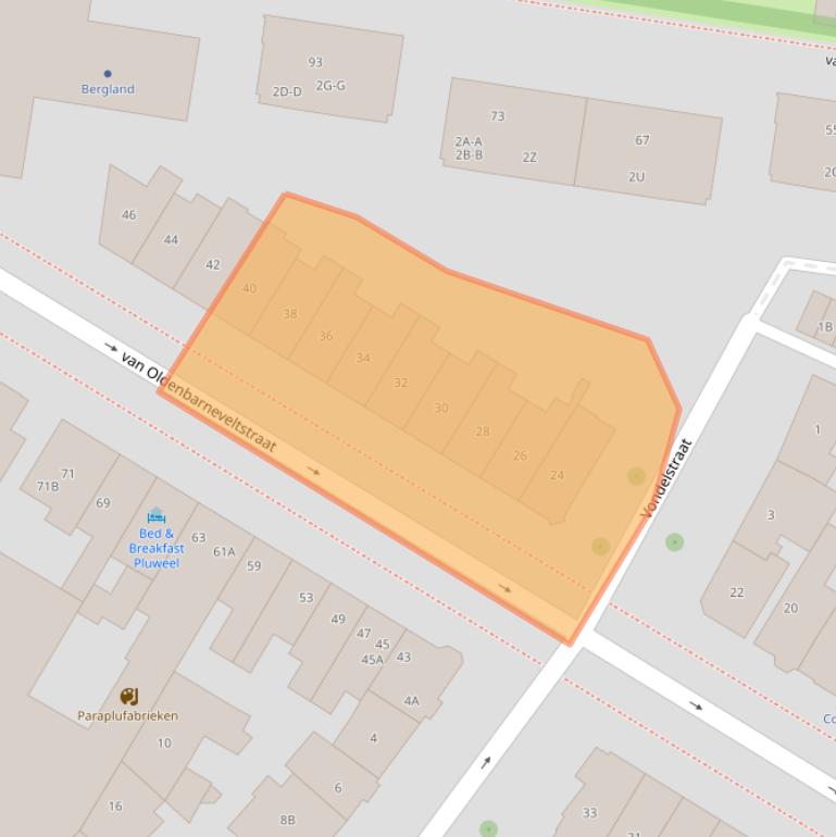 Kaart van postcodegebied 6512AX.