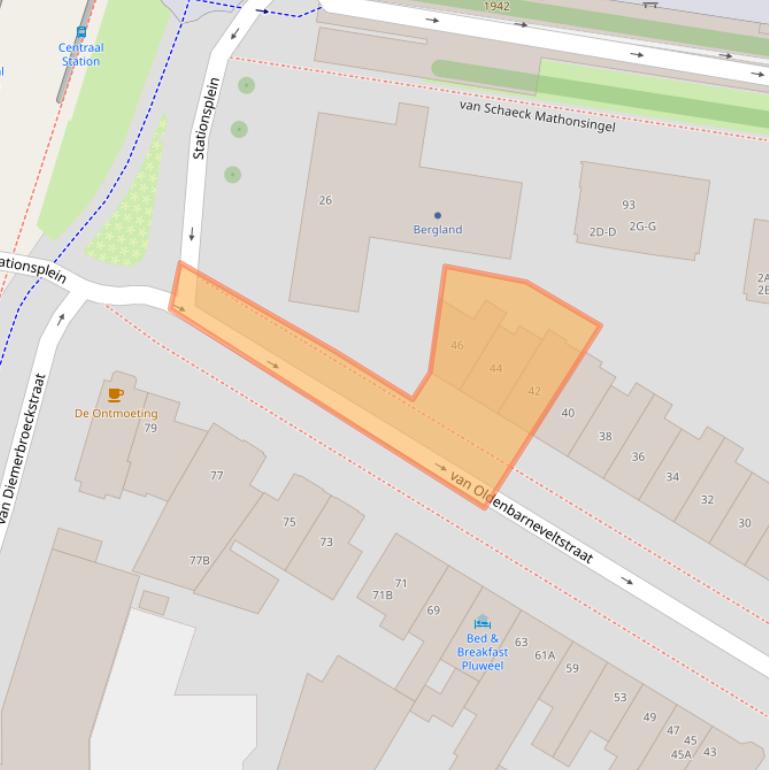 Kaart van postcodegebied 6512AZ.