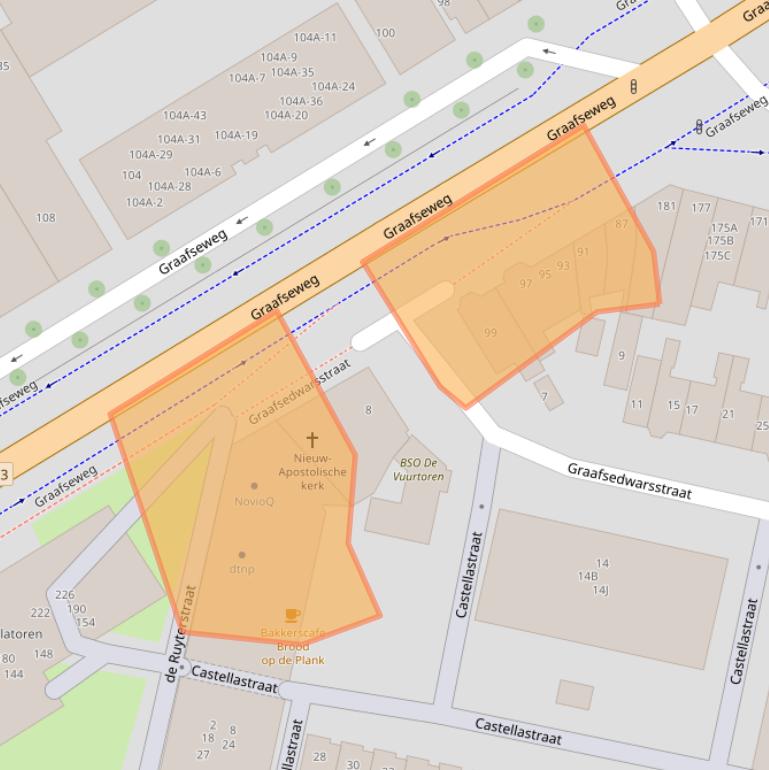 Kaart van postcodegebied 6512BS.