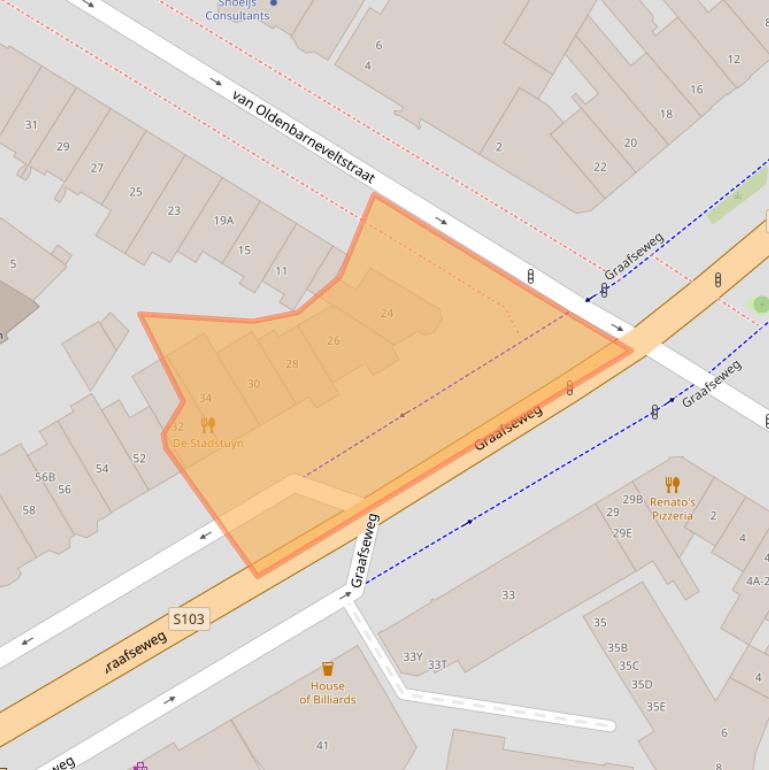 Kaart van postcodegebied 6512CC.