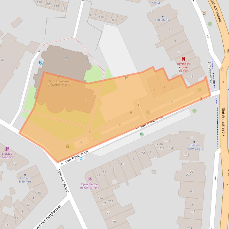 Kaart van postcodegebied 6512CX.