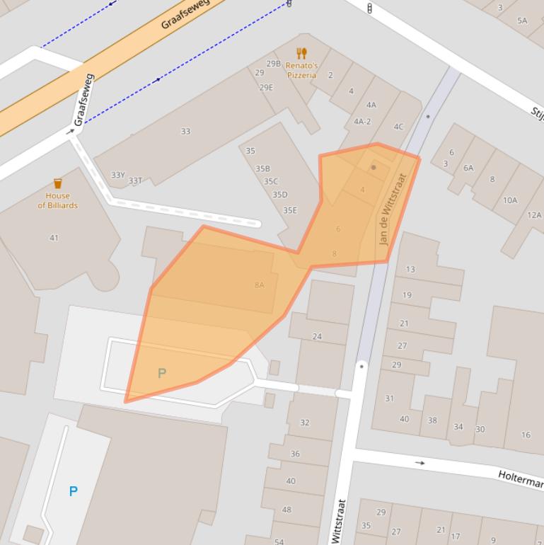 Kaart van postcodegebied 6512EJ.