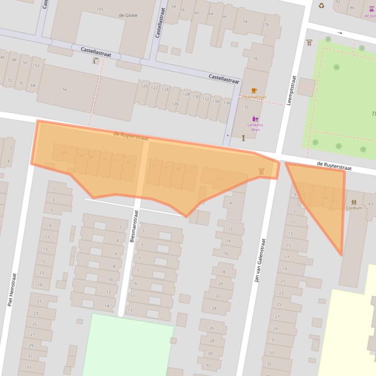 Kaart van postcodegebied 6512GC.