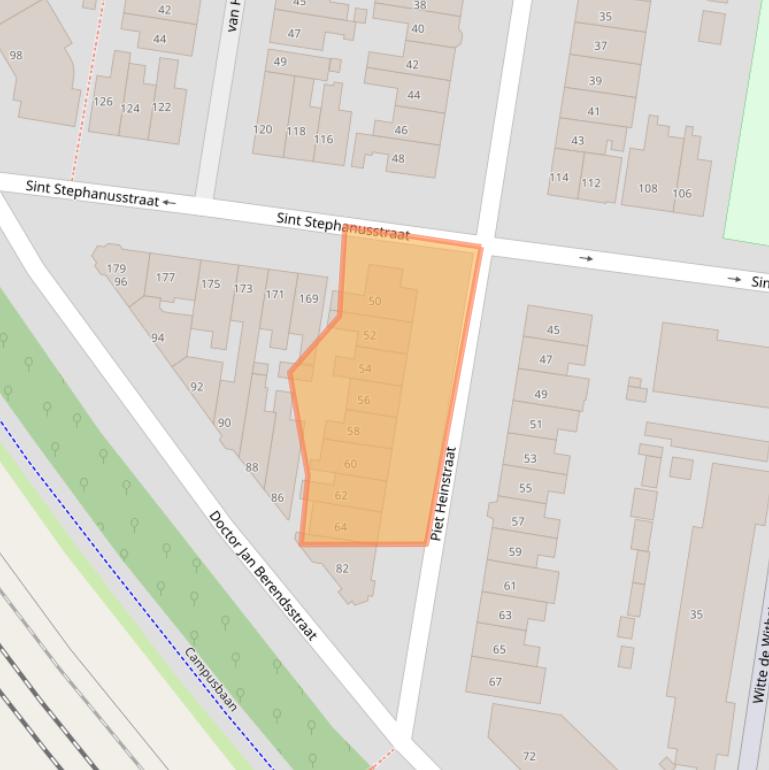 Kaart van postcodegebied 6512GV.