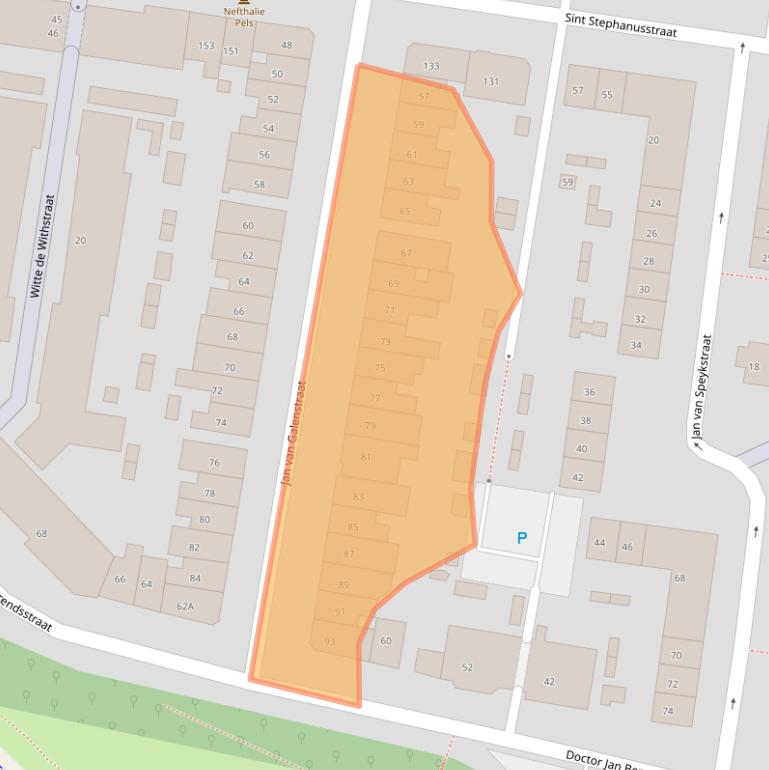 Kaart van postcodegebied 6512HJ.