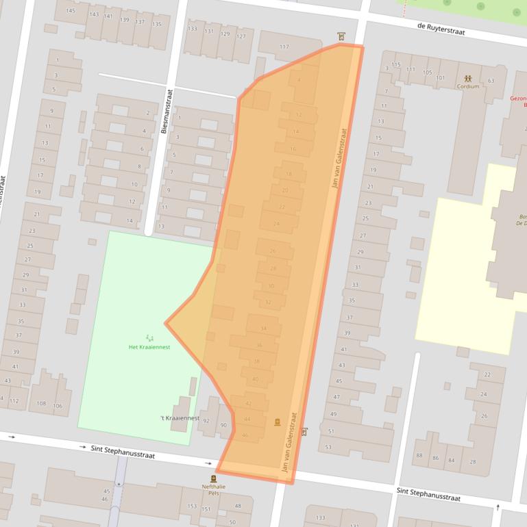 Kaart van postcodegebied 6512HK.