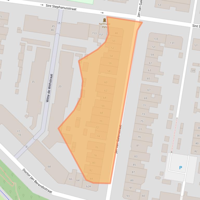 Kaart van postcodegebied 6512HL.