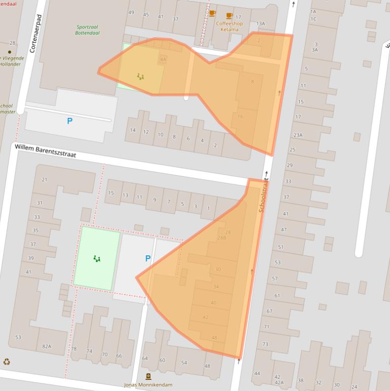 Kaart van postcodegebied 6512JH.