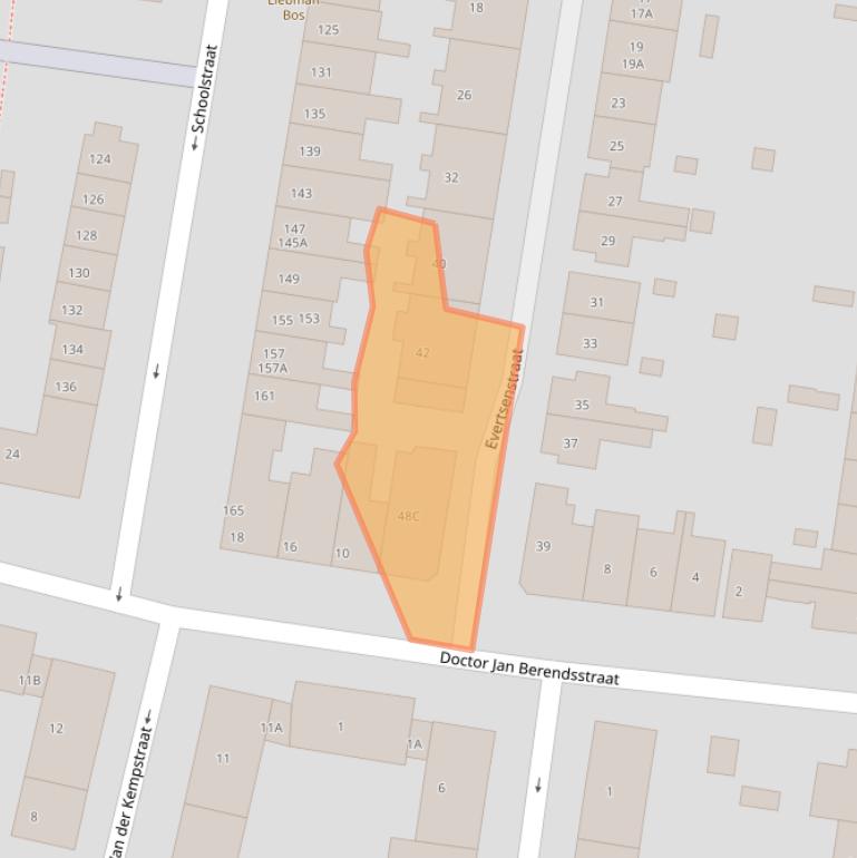 Kaart van postcodegebied 6512JN.