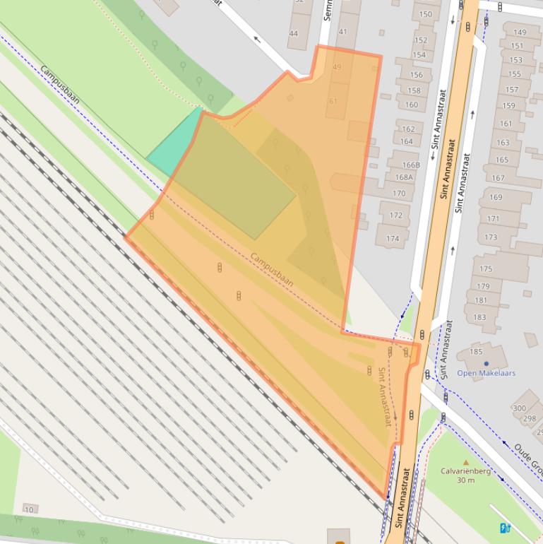 Kaart van postcodegebied 6512JS.