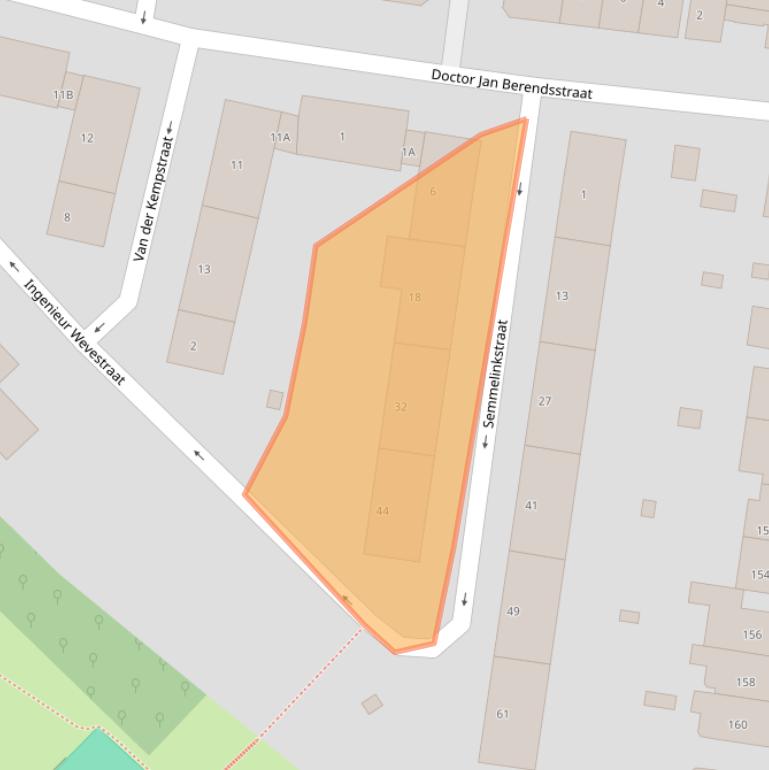 Kaart van postcodegebied 6512JT.