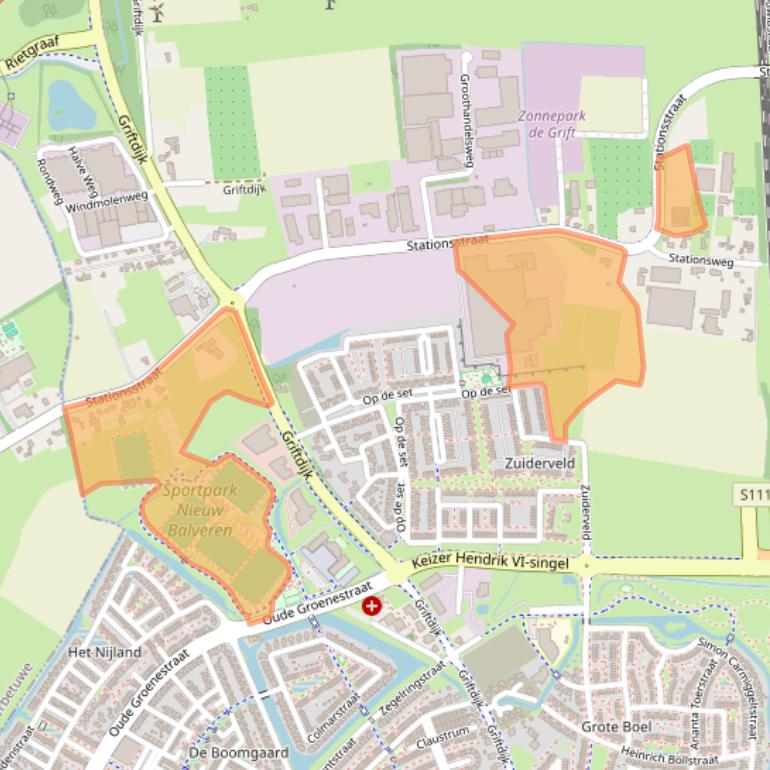 Kaart van postcodegebied 6515AB.