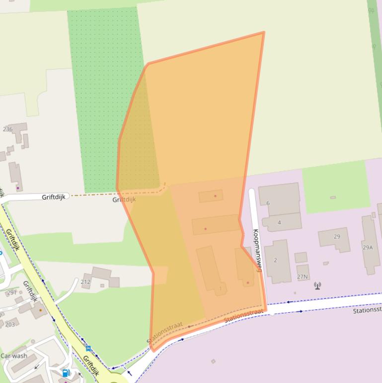 Kaart van postcodegebied 6515AK.