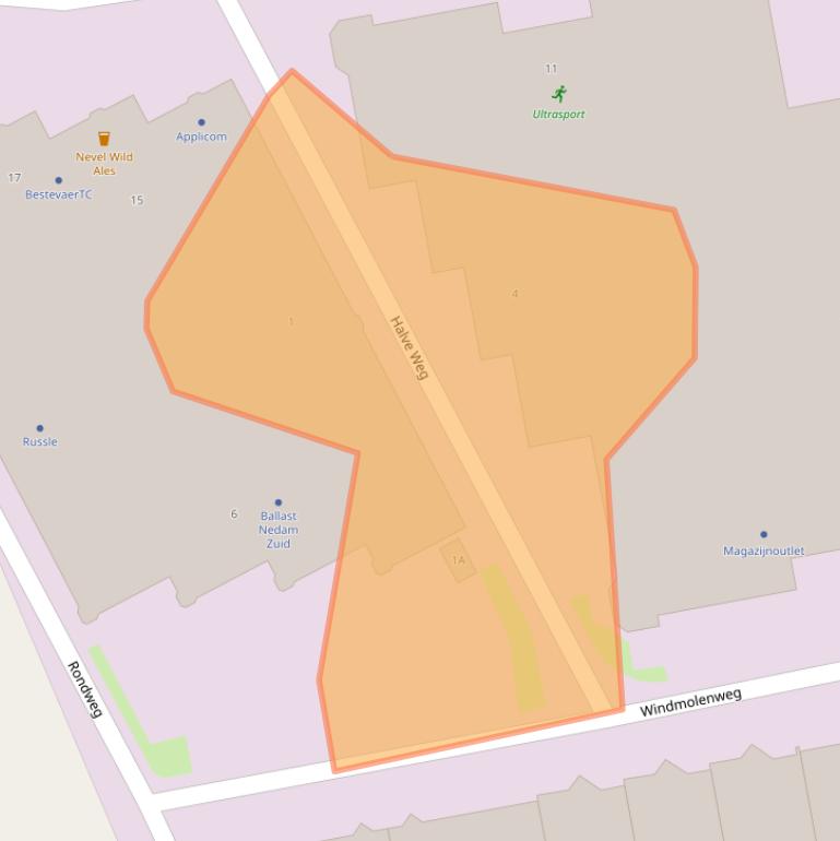 Kaart van postcodegebied 6515AM.