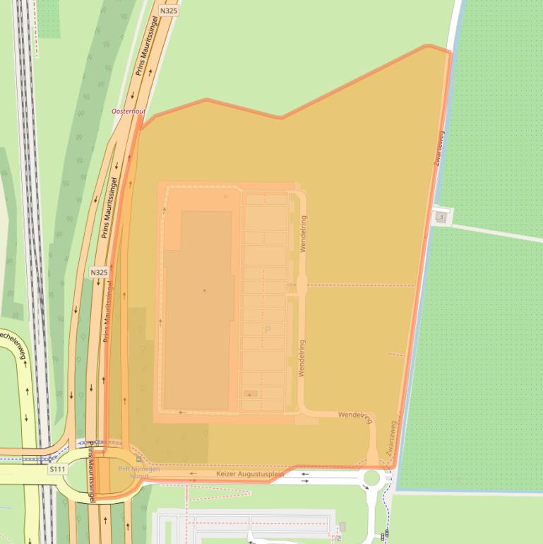 Kaart van postcodegebied 6515AN.